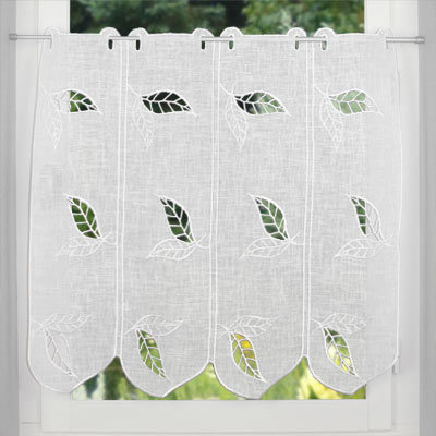 Leaves lace curtain
