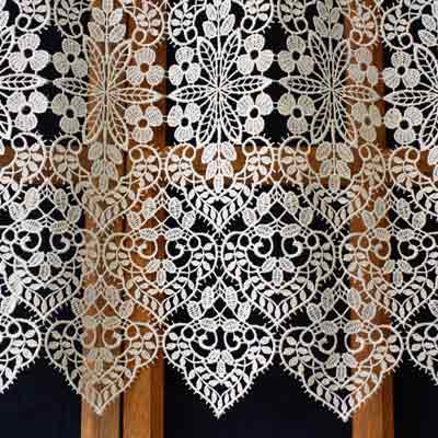 French Lace cafe curtain Valentine