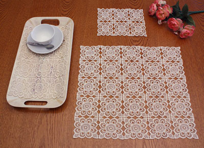 Catherine square lace doily