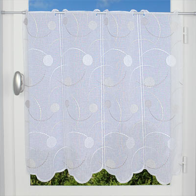 Contemporary lace cafe curtain
