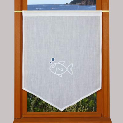 Fish pointed curtain