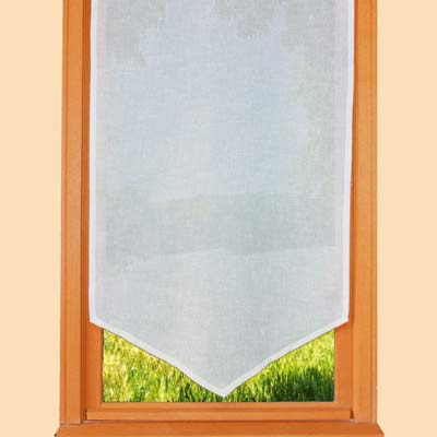Linen effect custom made window curtain