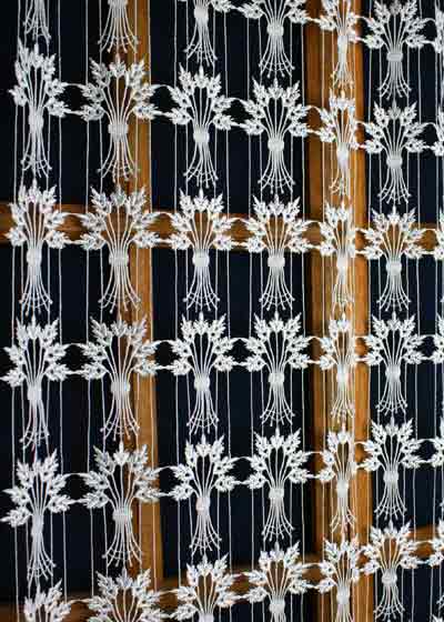 French macrame curtain