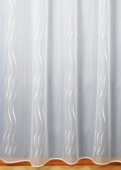 Made to measure white Amélie sheer curtain