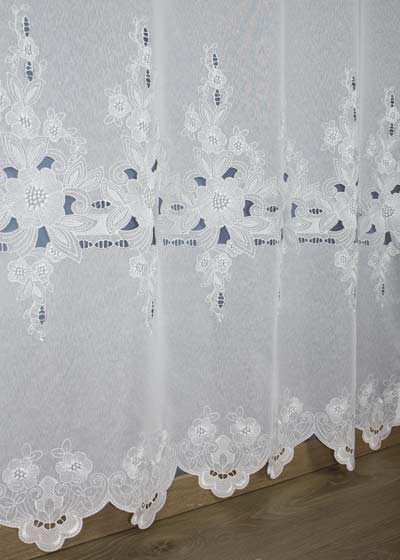 Clhoe embroidered sheer curtain 