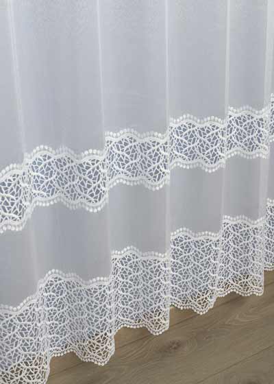 Macrame lace sheer curtain