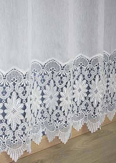 Macrame  sheer lace curtains
