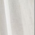 Ecru polyester and linen etamine