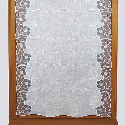 Camélia embroidered yardage curtain