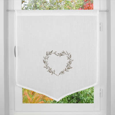 Heart custom size window curtain
