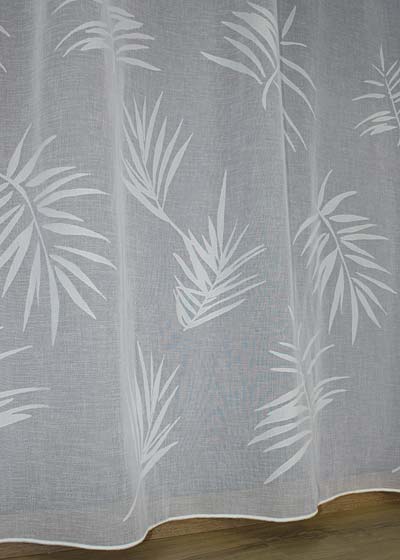 Yardage trendy palm sheer curtain 